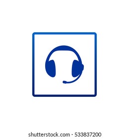 Headphones icon Flat.