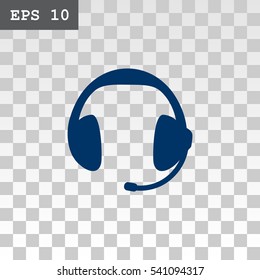 Headphones icon Flat.