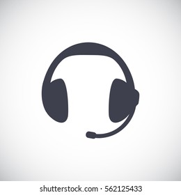 Headphones icon Flat.