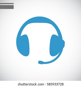 Headphones icon Flat.