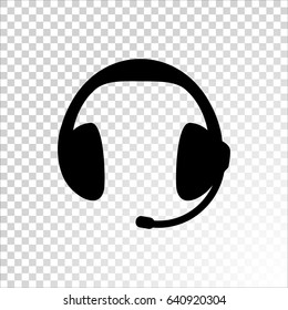 Headphones icon Flat.