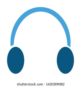 Headphones icon. flat illustration of Headphones vector icon for web
