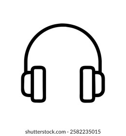 headphones icon hip hop music listening and DJ culture