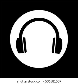 headphones icon illustration design