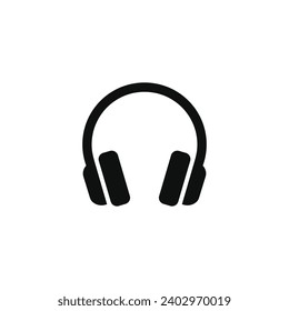 Headphones icon isolated on white background