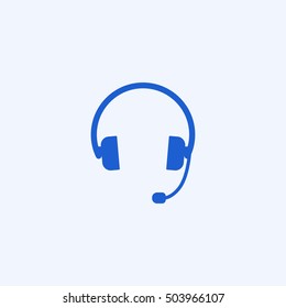 headphones icon, isolated, white background