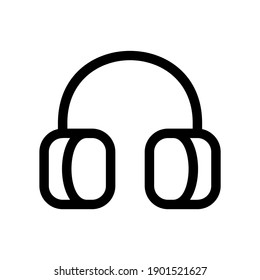 headphones icon or logo isolated sign symbol vector illustration - high quality black style vector icons
