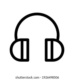 headphones icon or logo isolated sign symbol vector illustration - high quality black style vector icons
