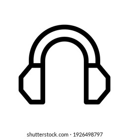 headphones icon or logo isolated sign symbol vector illustration - high quality black style vector icons

