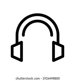headphones icon or logo isolated sign symbol vector illustration - high quality black style vector icons
