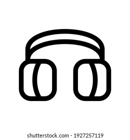 headphones icon or logo isolated sign symbol vector illustration - high quality black style vector icons
