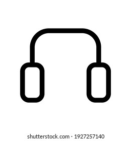 headphones icon or logo isolated sign symbol vector illustration - high quality black style vector icons
