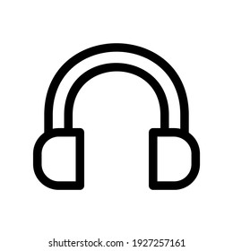 headphones icon or logo isolated sign symbol vector illustration - high quality black style vector icons
