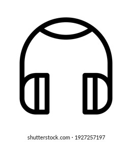 headphones icon or logo isolated sign symbol vector illustration - high quality black style vector icons
