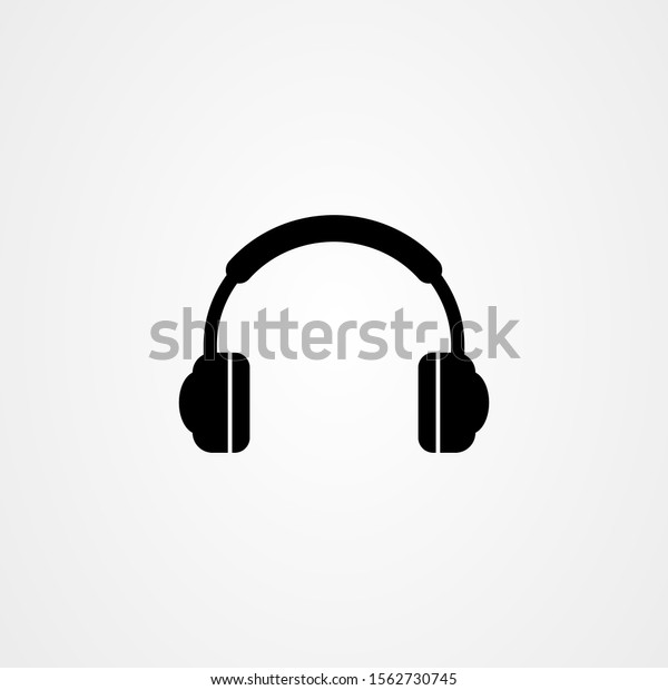 Headphones Icon Logo Vector Design Stock Vector (Royalty Free) 1562730745