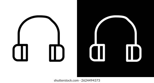 Icono de auriculares. Conjunto de Vectores de logotipos