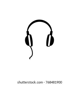 headphones icon. Music sign simple icon. Music element icon. Premium quality graphic design. Signs, outline symbols collection icon for websites, web design, mobile app on white background