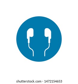headphones icon on white background. design template vector isolated illustration