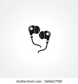 headphones icon on white background