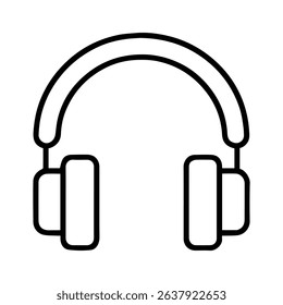 headphones icon on white background vector
Vector line icon musical instruments