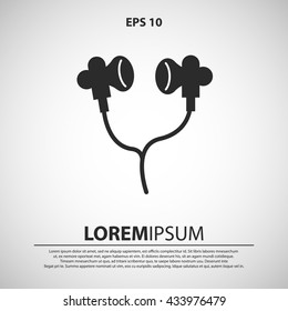 headphones icon. headphones sign