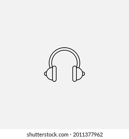 Headphones icon sign vector,Symbol, logo illustration for web and mobile