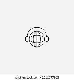 Headphones icon sign vector,Symbol, logo illustration for web and mobile
