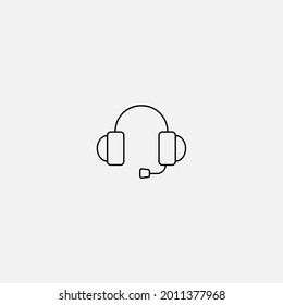 Headphones icon sign vector,Symbol, logo illustration for web and mobile