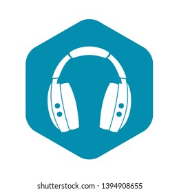 Headphones icon. Simple illustration of headphones vector icon for web
