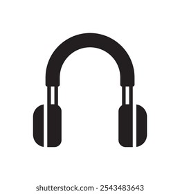 Icono de auriculares. Signo de Vector simple.