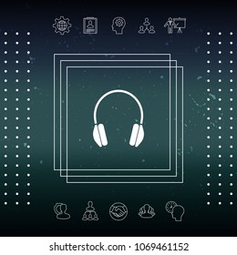 Headphones icon symbol