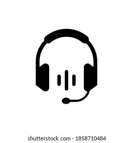 Headphones icon symbol. Earphone icon vector illustration