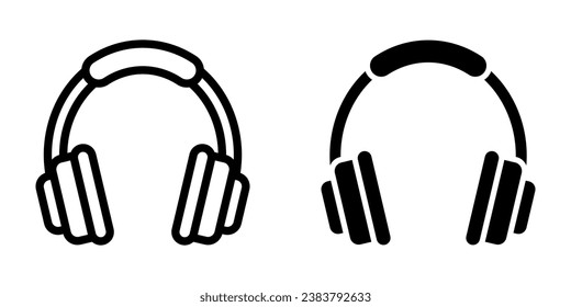 Headphones Icon. symbol for mobile concept and web design. vector illustration