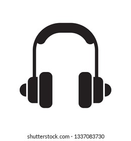 Headphones icon in trendy flat style design. Vector graphic illustration. Headphones icon for website design and user interface. Pixel perfect. EPS 10