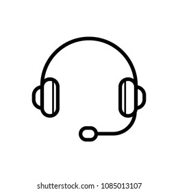 Headphones icon vector