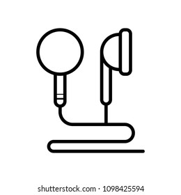 Headphones icon vector