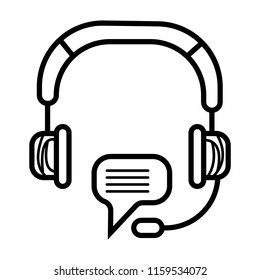 Headphones icon vector