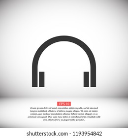 headphones icon vector