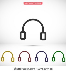 headphones icon vector