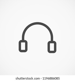 headphones icon vector