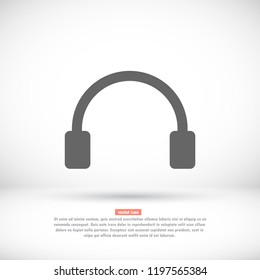headphones icon vector