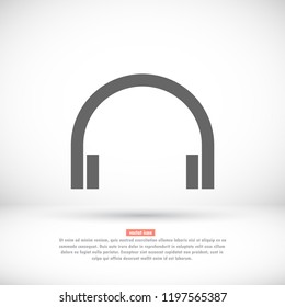 headphones icon vector