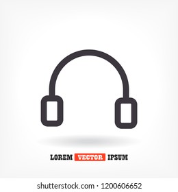headphones icon vector