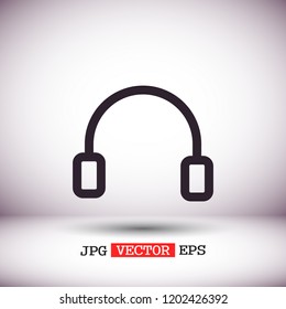 headphones icon vector