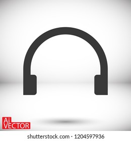 headphones icon vector