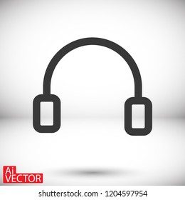 headphones icon vector