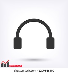 headphones icon vector