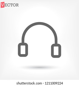 headphones icon vector
