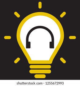 headphones icon vector