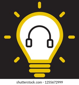 headphones icon vector